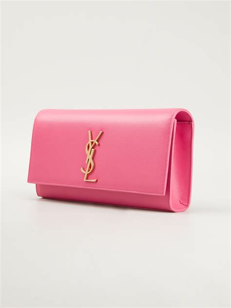 ysl pink clutch